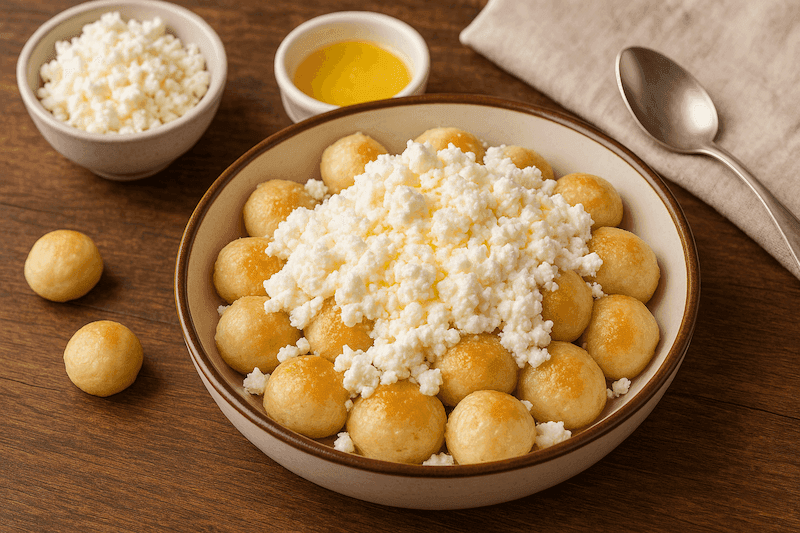 Opekance s tvarohom a maslom